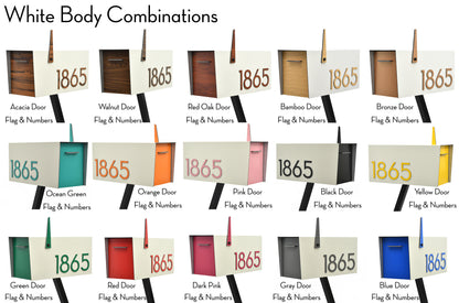 Modern Post Mounted Mailbox  - Contemporary Post Mounted Mailbox Type 4