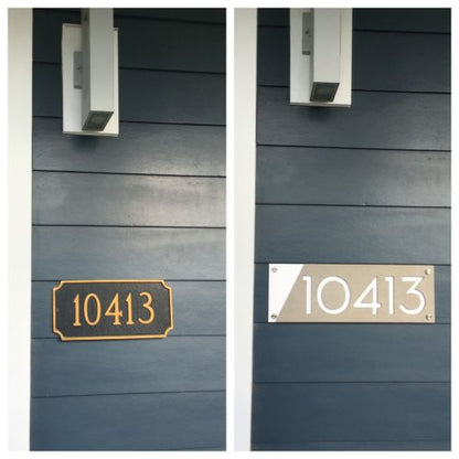 Concrete Address Plaque - Signs
