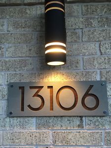 Concrete Address Plaque - Signs