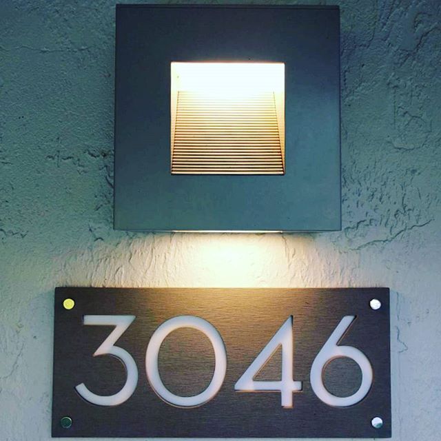 Concrete Address Plaque - Signs
