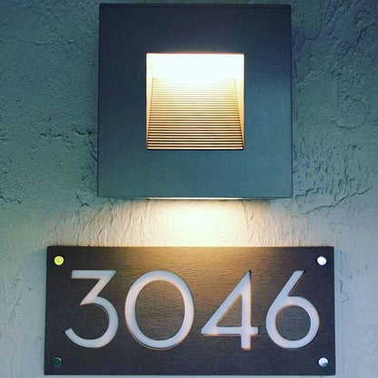 Concrete Address Plaque - Signs