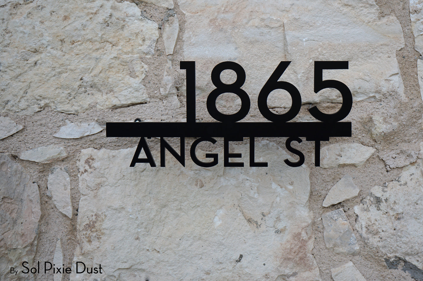 Underline House Numbers - LED Signs with Name / Address