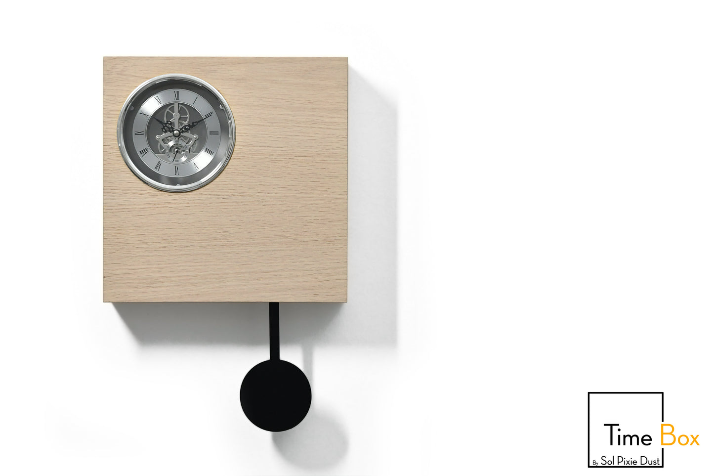 Time Box Modern Cuckoo Bird.  Cuckoo and Pendulum Wall Clock