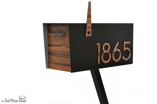 Modern Post Mounted Mailbox  - Contemporary Post Mounted Mailbox Type 4