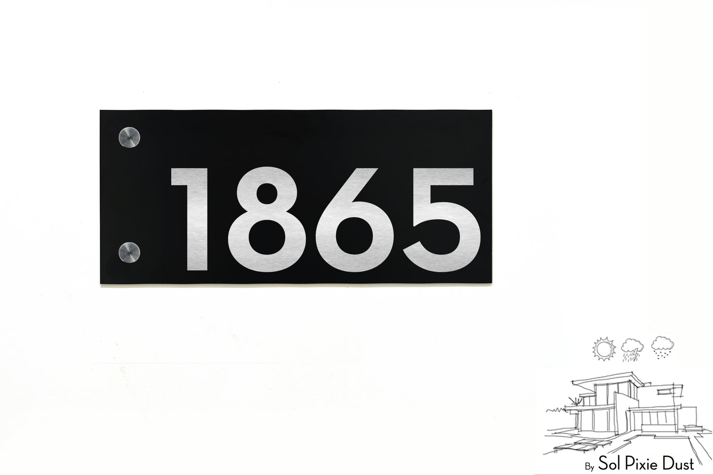 Aluminum (ACP) Engraved Address Plaque