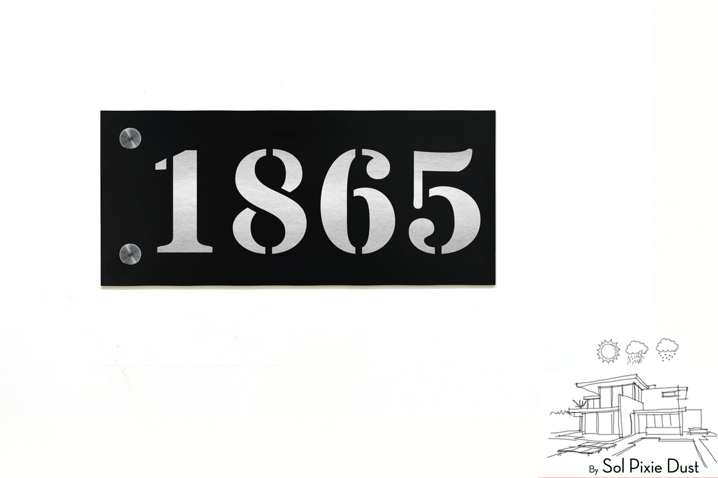 Aluminum (ACP) Engraved Address Plaque