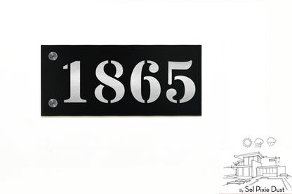Aluminum (ACP) Engraved Address Plaque