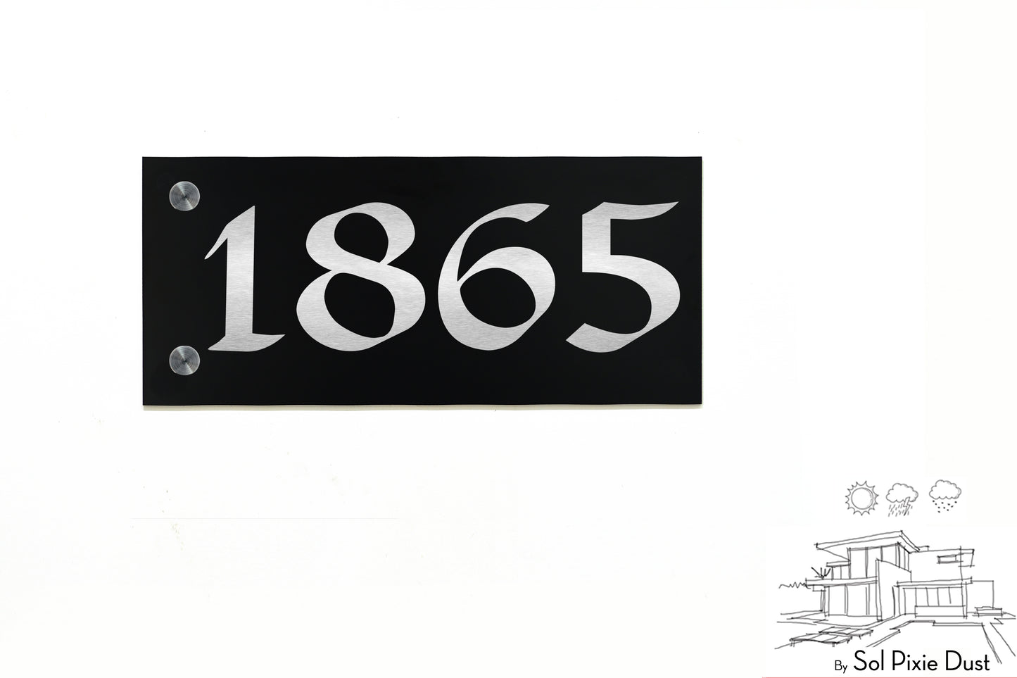 Aluminum (ACP) Engraved Address Plaque