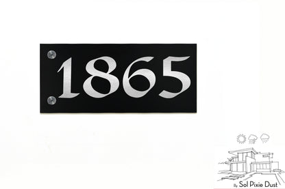 Aluminum (ACP) Engraved Address Plaque