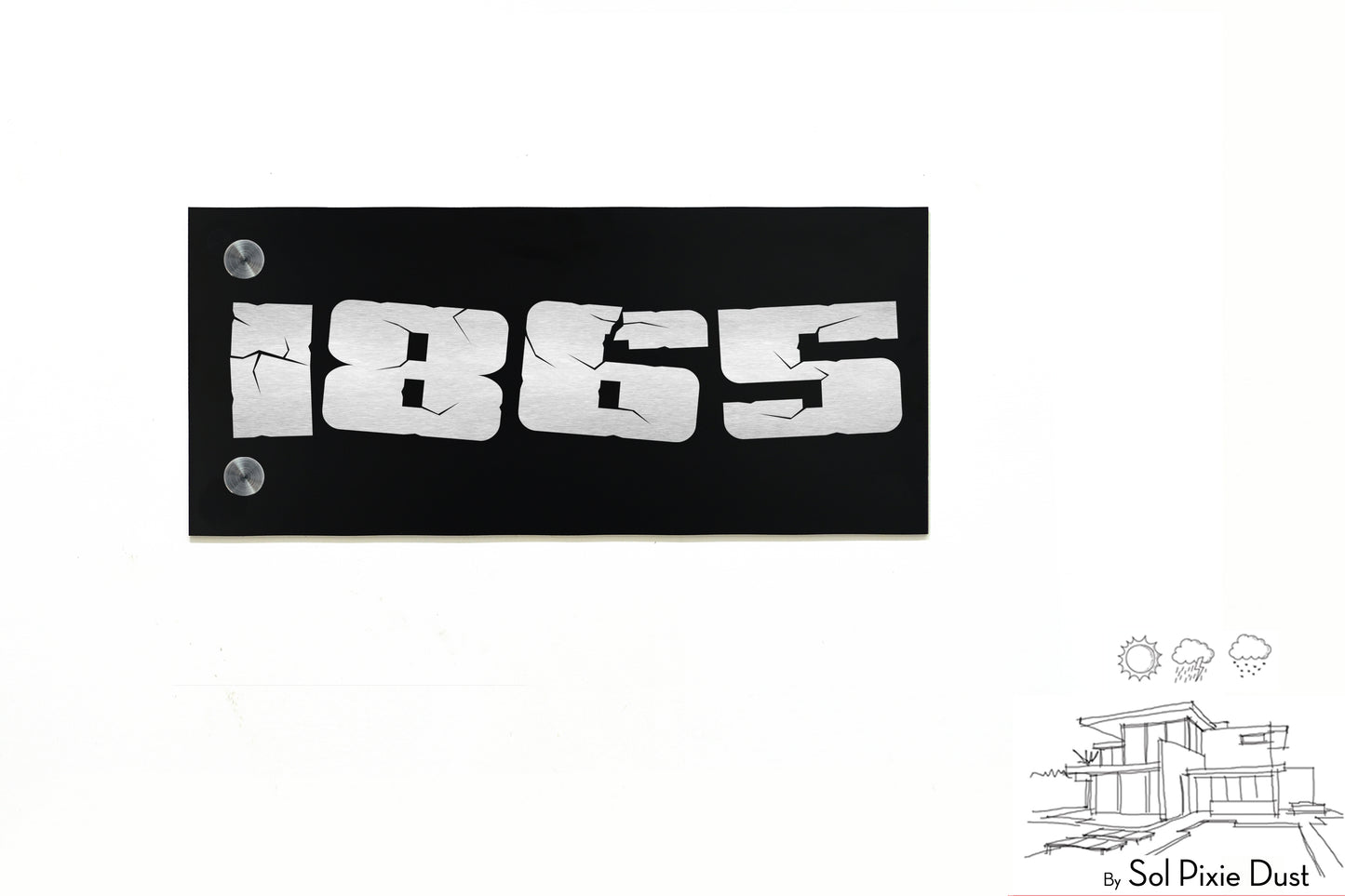 Aluminum (ACP) Engraved Address Plaque