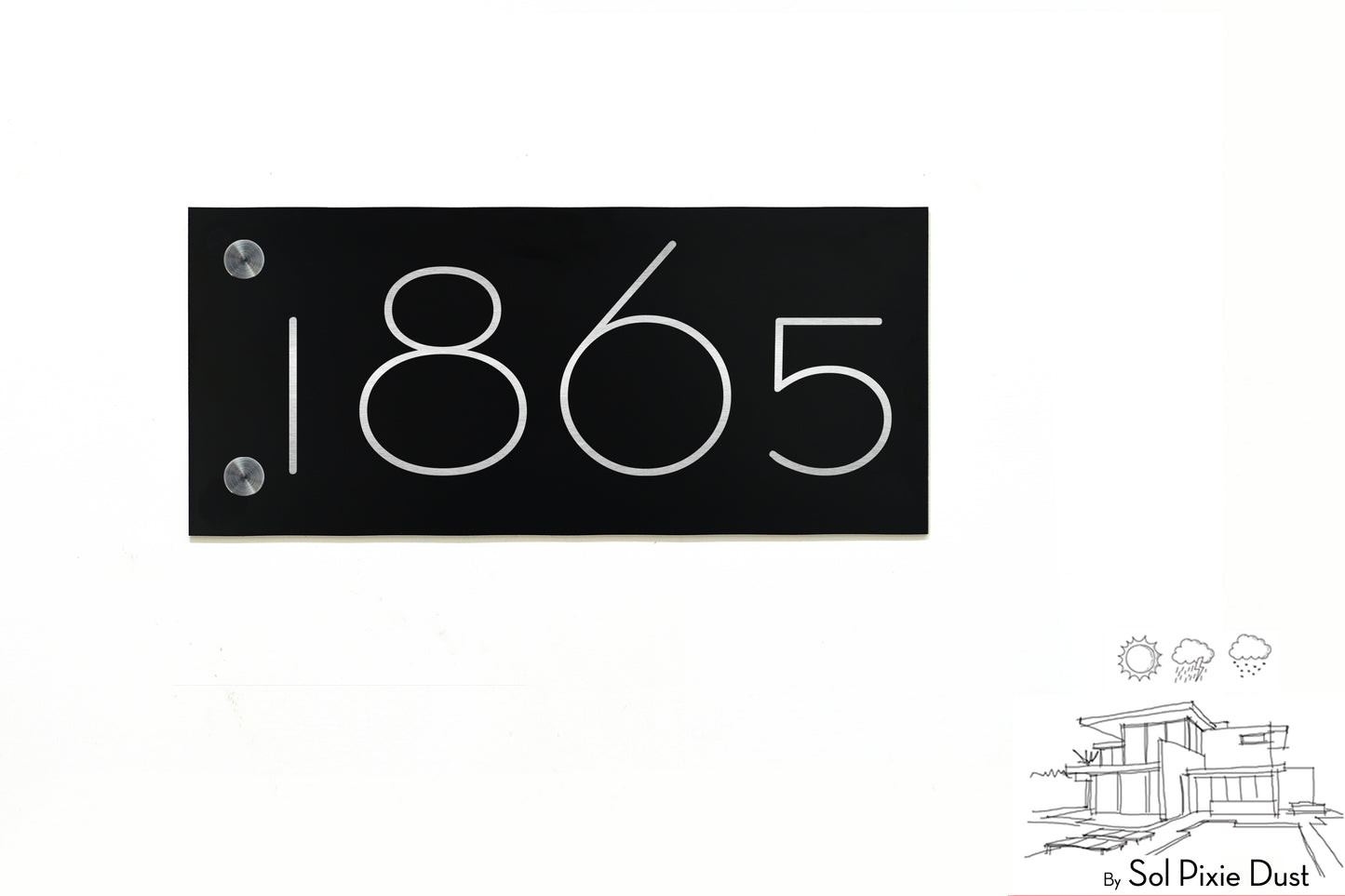Aluminum (ACP) Engraved Address Plaque