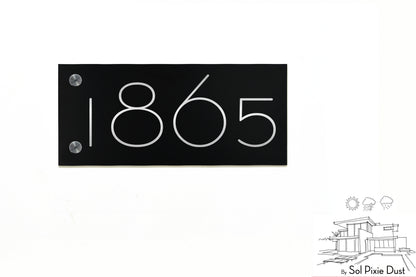 Aluminum (ACP) Engraved Address Plaque