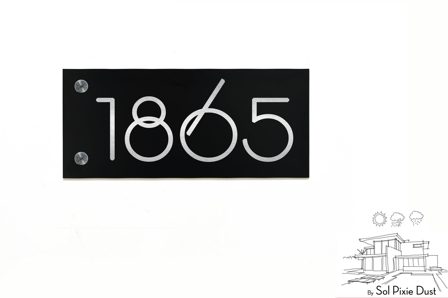 Aluminum (ACP) Engraved Address Plaque