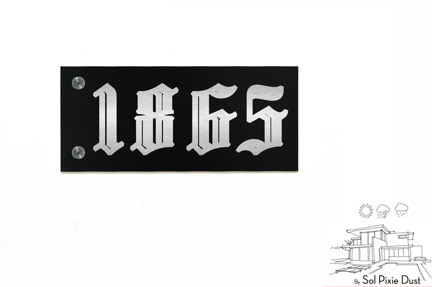 Aluminum (ACP) Engraved Address Plaque