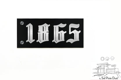 Aluminum (ACP) Engraved Address Plaque
