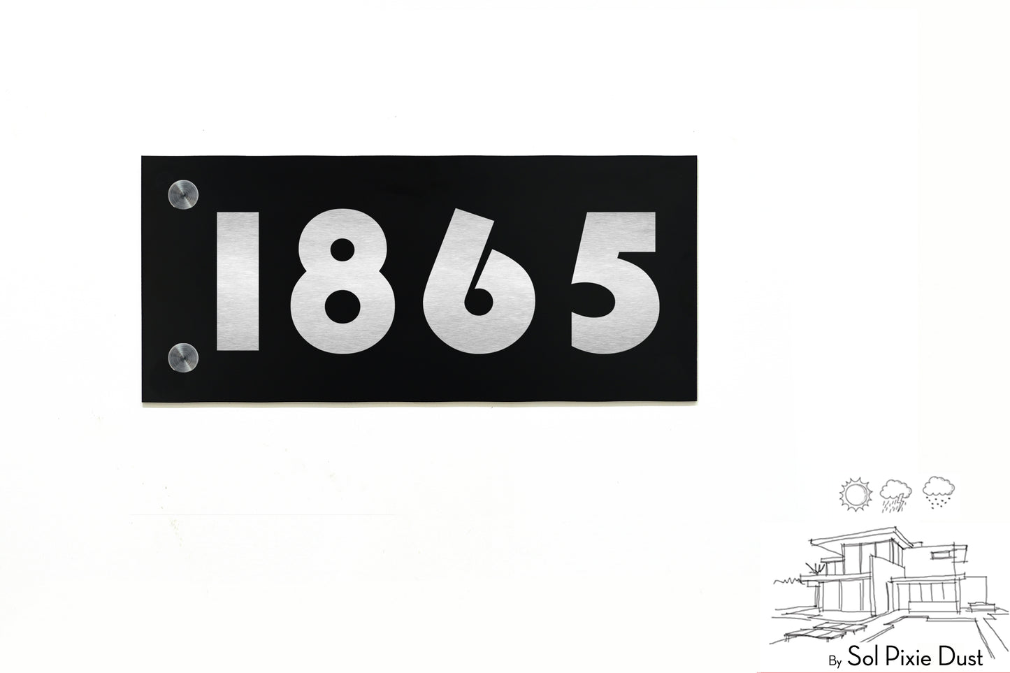 Aluminum (ACP) Engraved Address Plaque