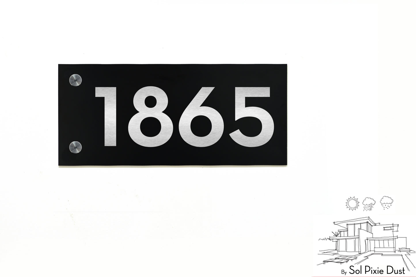 Aluminum (ACP) Engraved Address Plaque