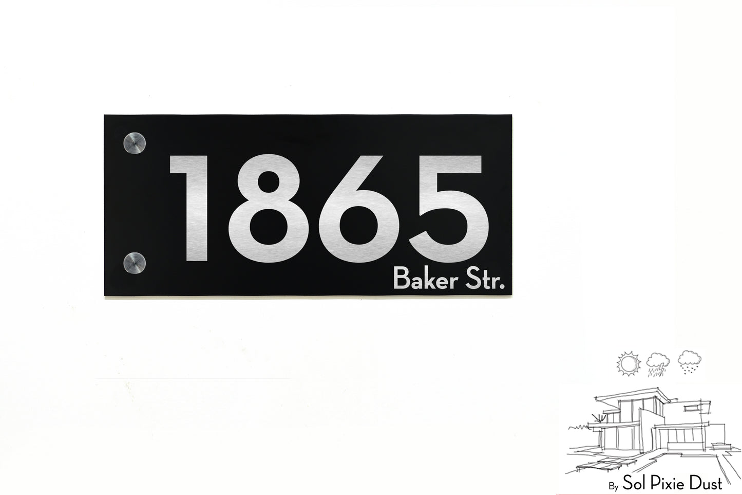 Aluminum (ACP) Engraved Address Plaque