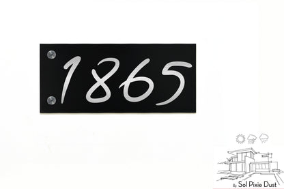 Aluminum (ACP) Engraved Address Plaque
