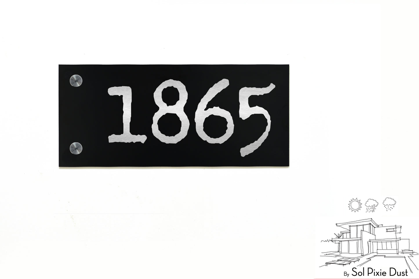 Aluminum (ACP) Engraved Address Plaque