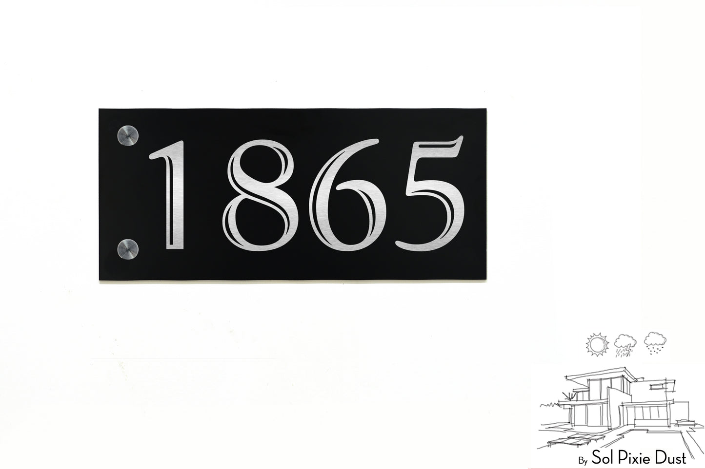 Aluminum (ACP) Engraved Address Plaque