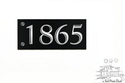 Aluminum (ACP) Engraved Address Plaque