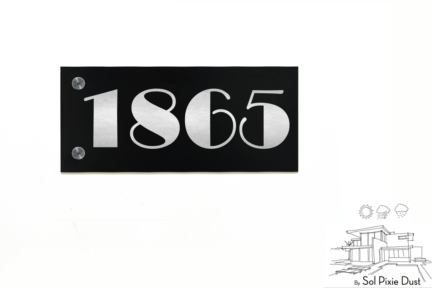 Aluminum (ACP) Engraved Address Plaque