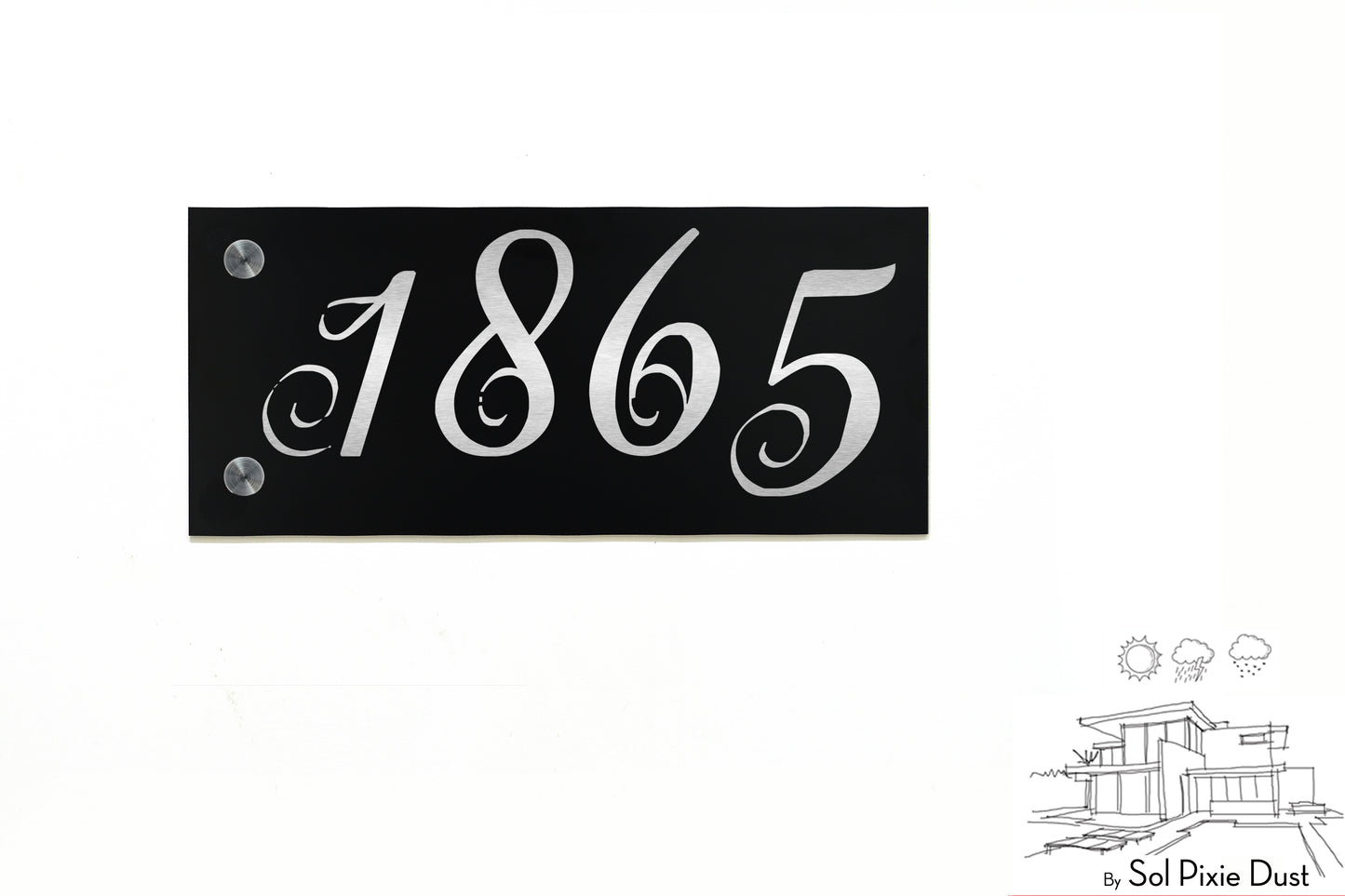 Aluminum (ACP) Engraved Address Plaque
