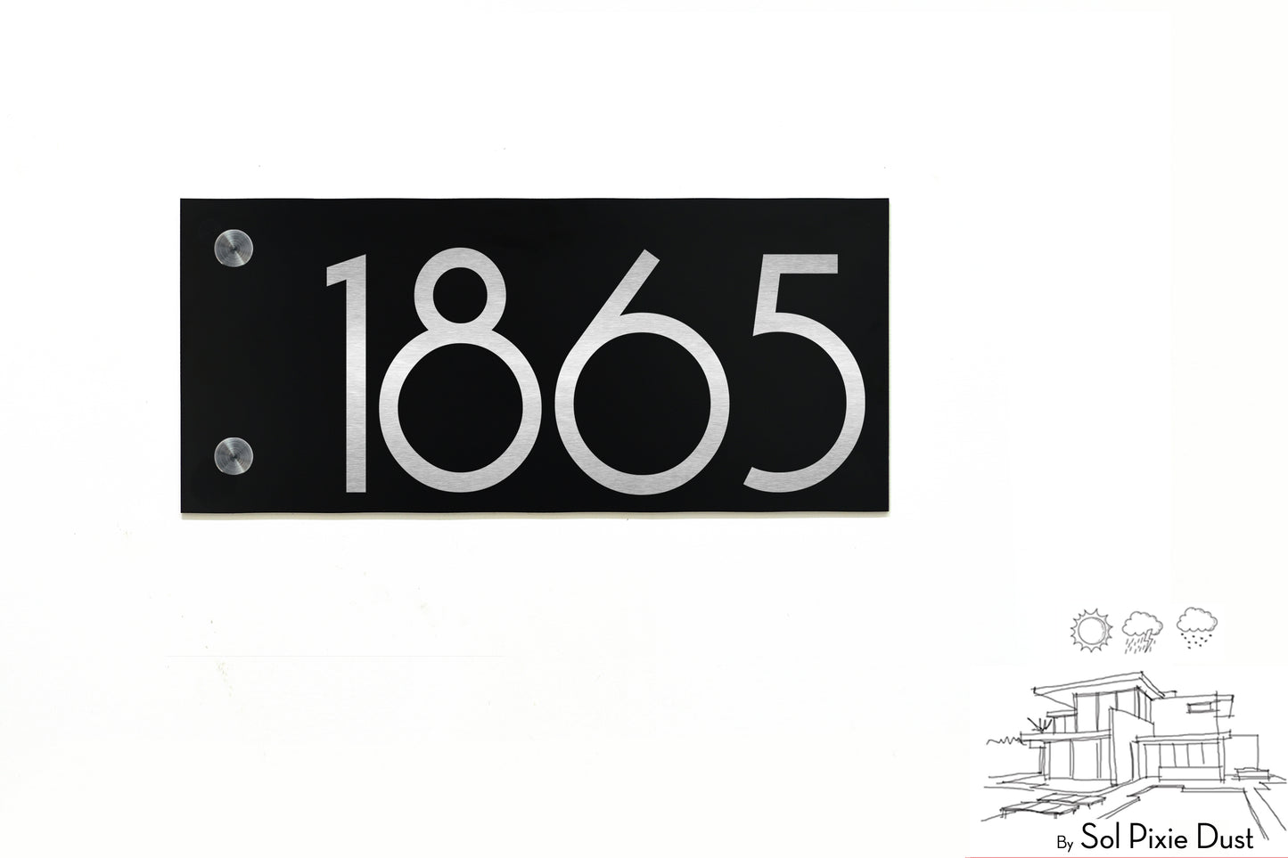Aluminum (ACP) Engraved Address Plaque