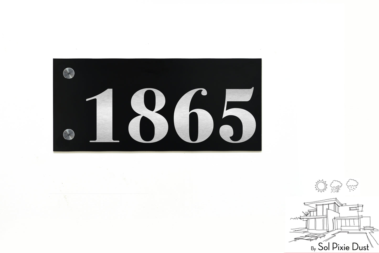 Aluminum (ACP) Engraved Address Plaque