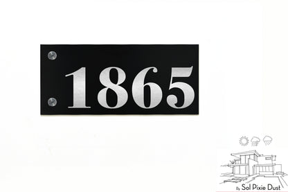 Aluminum (ACP) Engraved Address Plaque