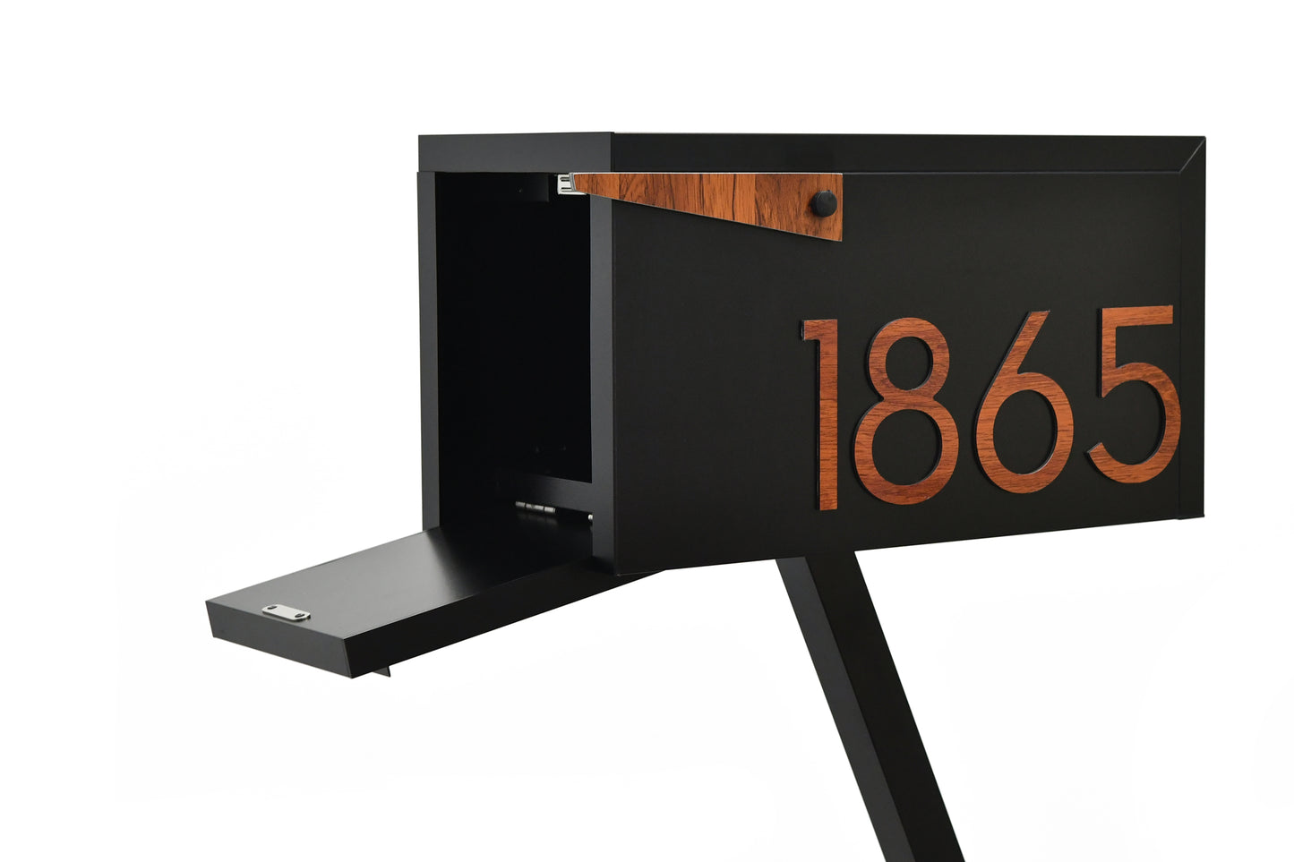 Modern Post Mounted Mailbox  - Contemporary Post Mounted Mailbox Type 4 Aluminum