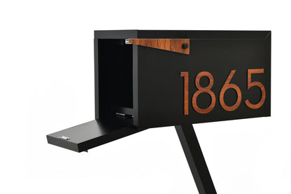 Modern Post Mounted Mailbox  - Contemporary Post Mounted Mailbox Type 4 Aluminum