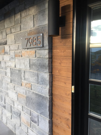 Concrete Address Plaque - Signs