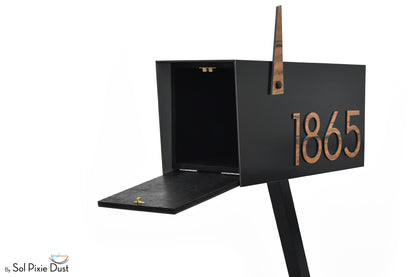 Modern Post Mounted Mailbox  - Contemporary Post Mounted Mailbox Type 4