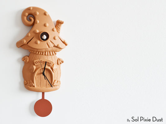 Mushroom House Cuckoo Clock - Fairy Tale Series