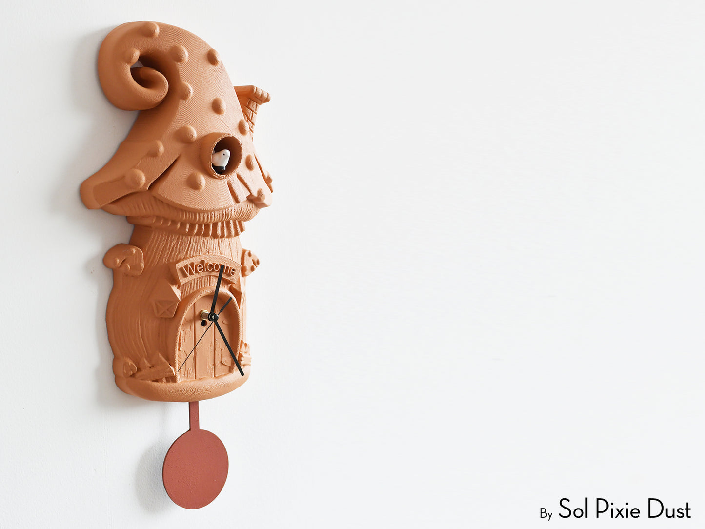 Mushroom House Cuckoo Clock - Fairy Tale Series