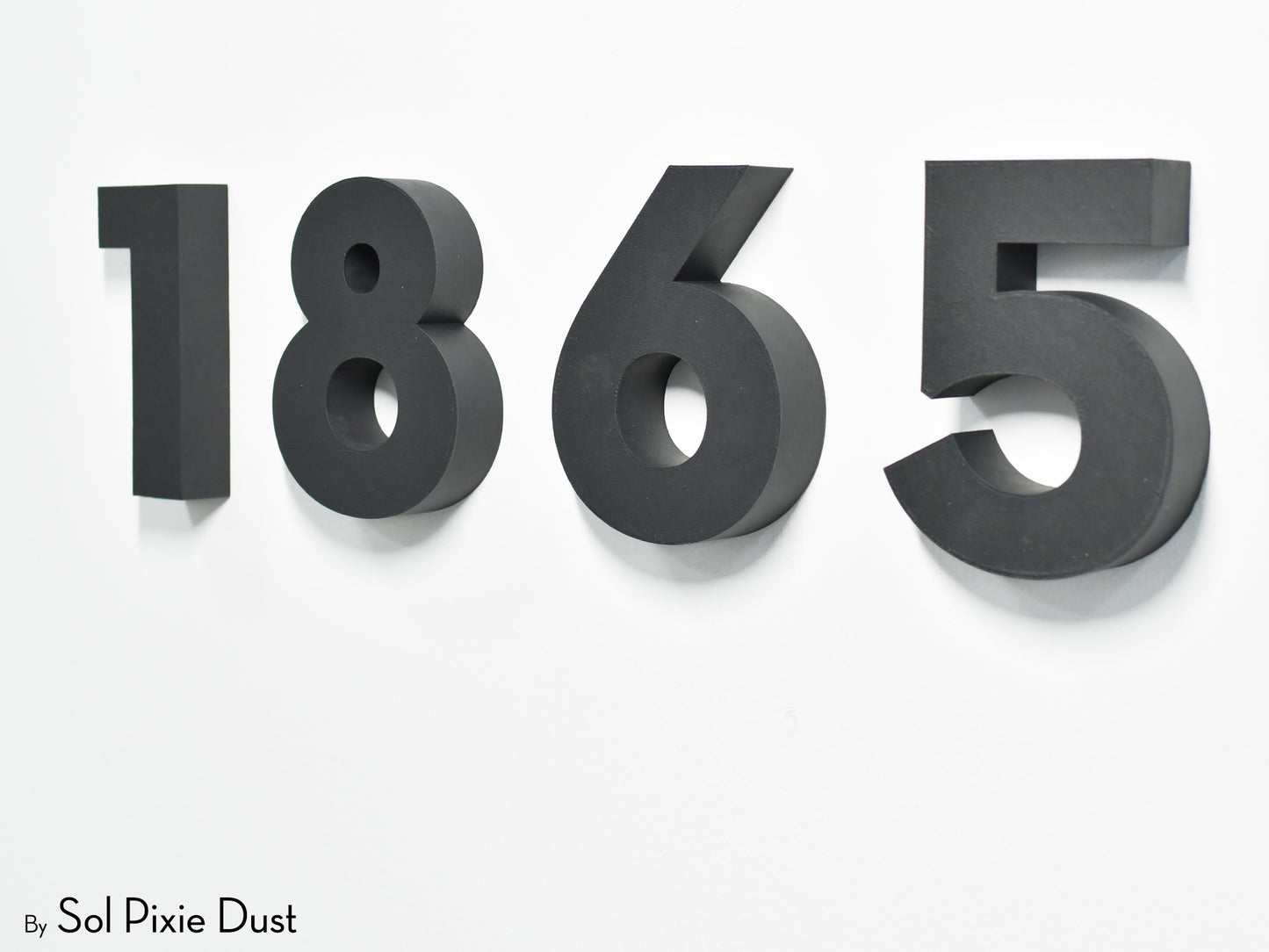 Modern 3D House Numbers