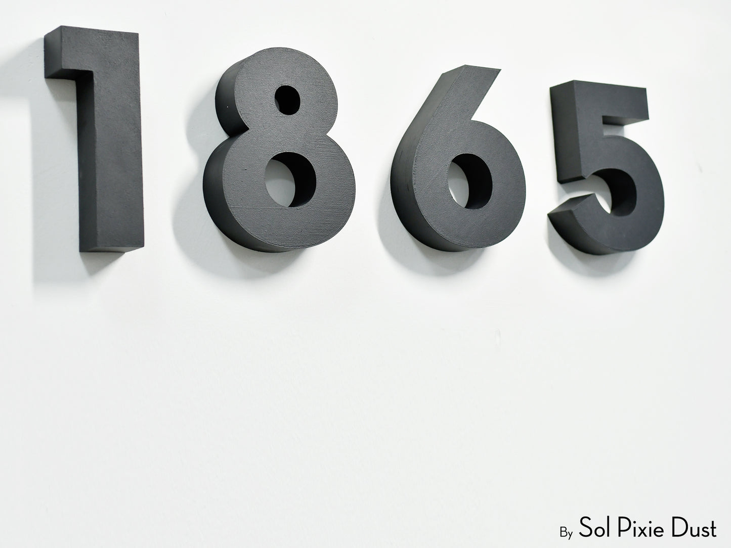 Modern 3D House Numbers