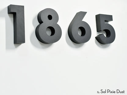 Modern 3D House Numbers