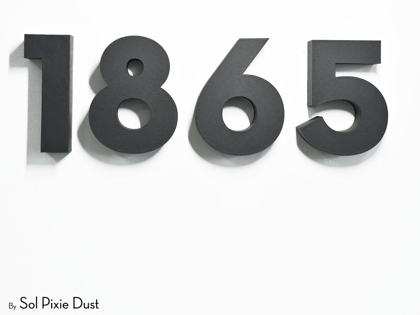 Modern 3D House Numbers