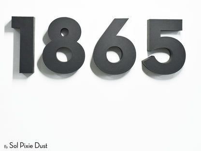 Modern 3D House Numbers