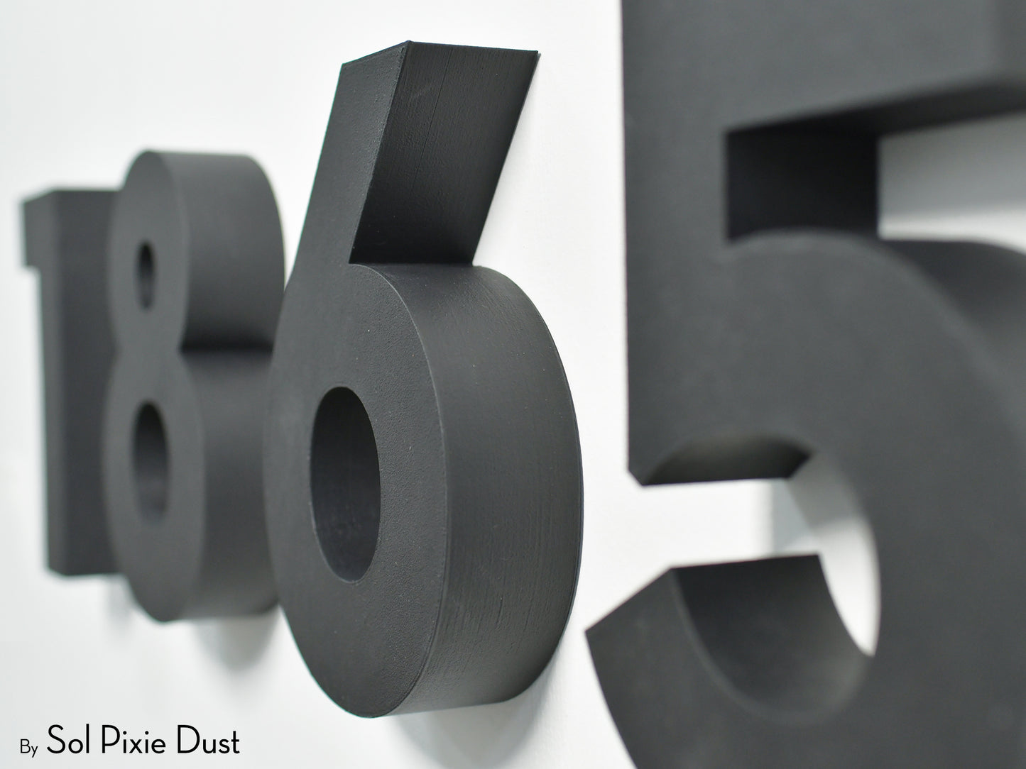 Modern 3D House Numbers