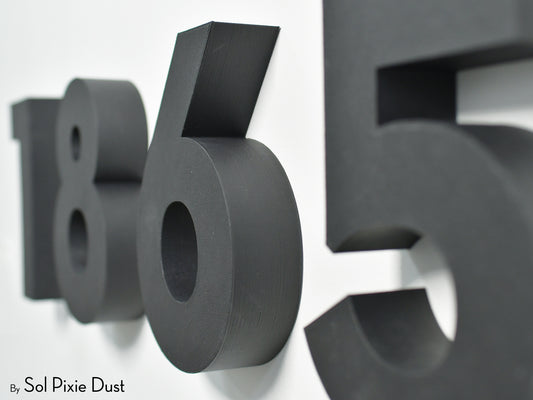 Modern 3D House Numbers