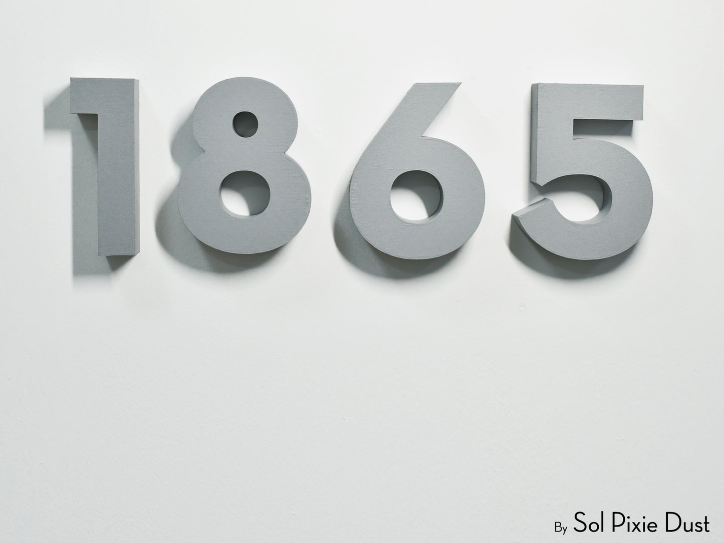 Modern 3D House Numbers