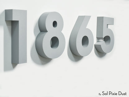 Modern 3D House Numbers