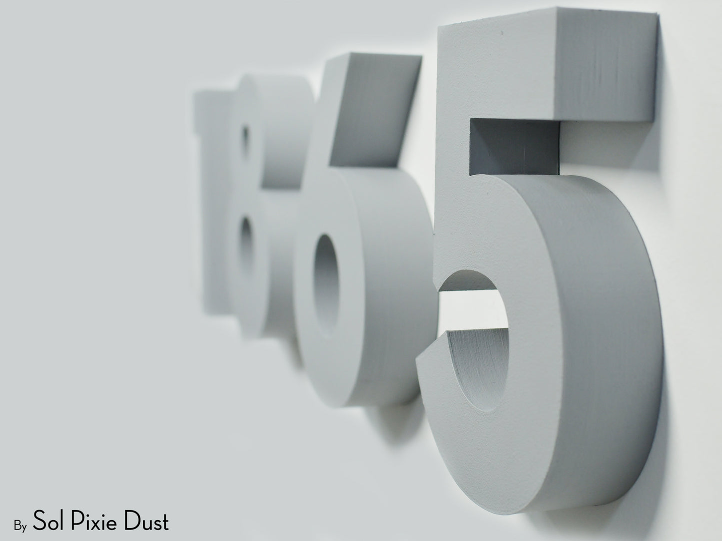 Modern 3D House Numbers