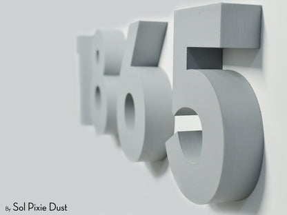 Modern 3D House Numbers