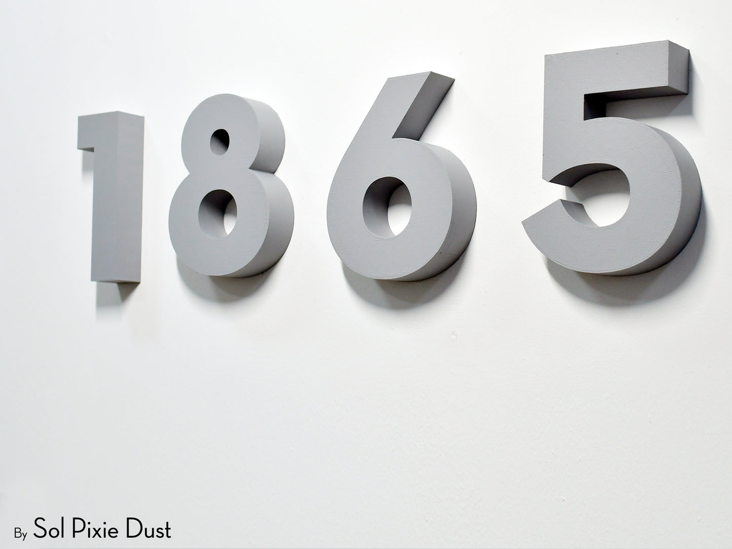 Modern 3D House Numbers