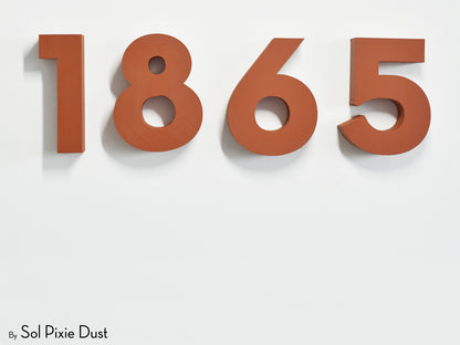 Modern 3D House Numbers
